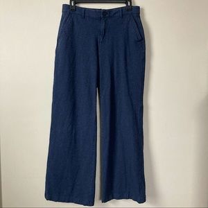 Gap navy blue wide leg trousers size 8 regular